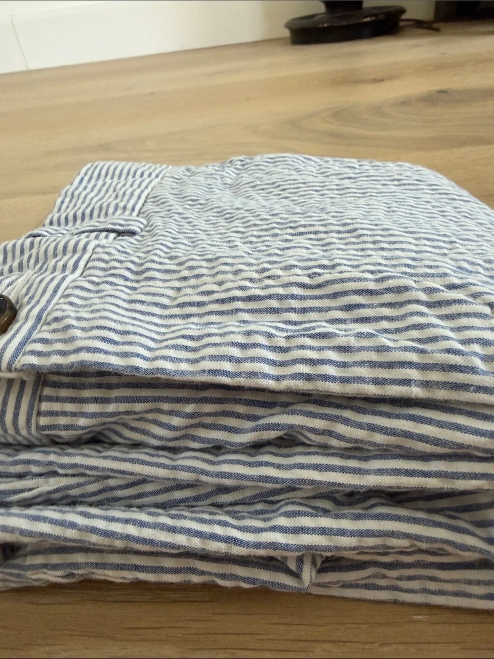 Brooks Brothers Blue and White Seersucker  Pants with Adjustable waist Boys